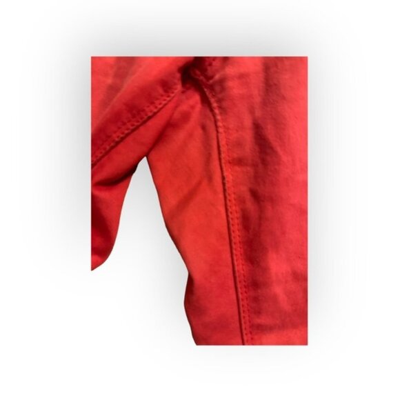 Beba Love Cropped Ankle Hot Orange Jeans 12 - Picture 5 of 5